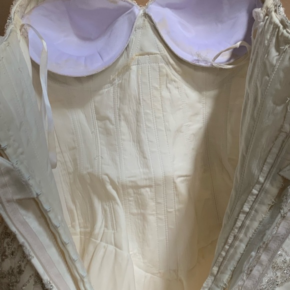 Wedding Dress, Tiera and Gloves - Picture 10 of 16